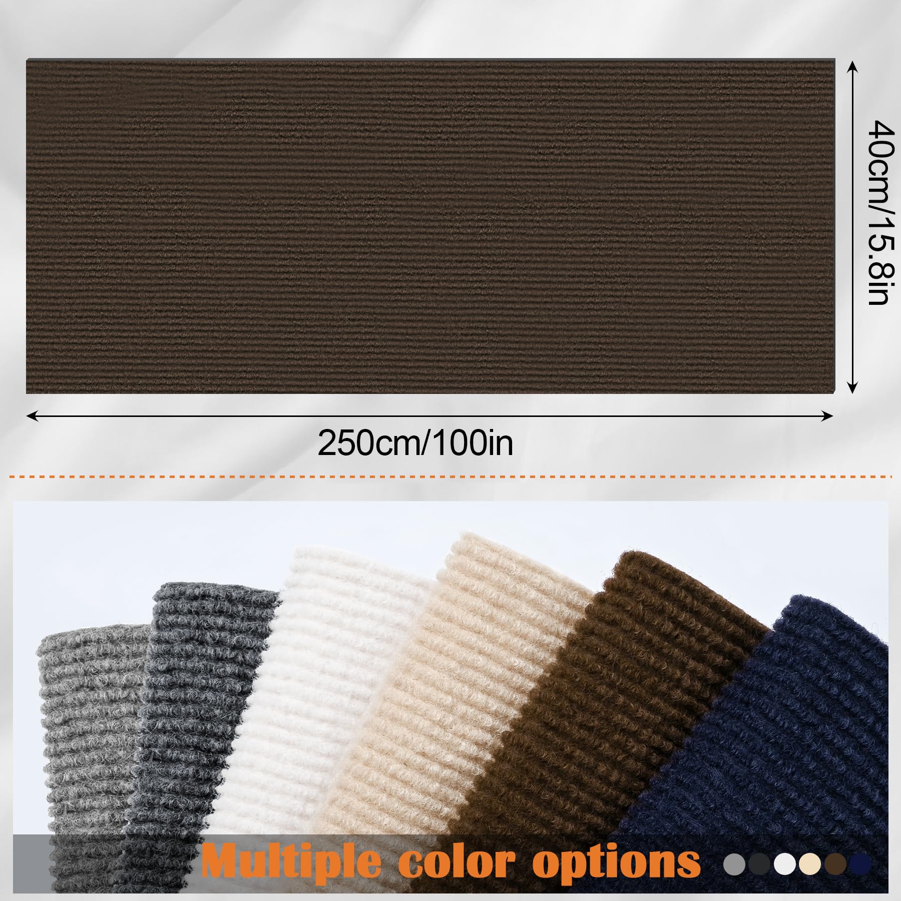 Inchoco Cat Sofa Scratch Furniture Protector - 100'' X 15.8'' Trimmable Self-Adhesive Cats Claws Scratch Pads, Cat Diy Climbing